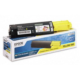 Epson S050191 Yellow Toner Cartridge for Epson Aculaser C1100 / C1100N Color Laser Printers