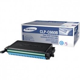 Samsung CLP-C660B Cyan toner cartridge for Samsung CLP-610, CLP-660 , CLX-6240FX , CLX-6210FX Color laser printers
