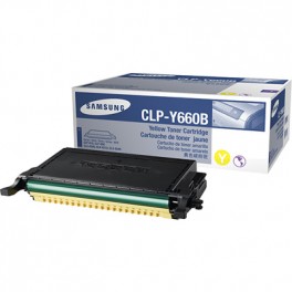 Samsung CLP-Y660B Yellow toner cartridge for Samsung CLP-610, CLP-660 , CLX-6240FX , CLX-6210FX Color laser printers