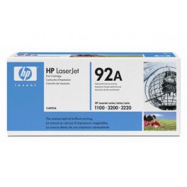 HP 92A (C4092A) Black Toner Cartridge for HP LaserJet 1100, 3200, 3220