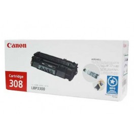 Canon Cartridge 308 Black Toner Cartridge is used for Canon LBP-3300 / LBP-3360 Laser Printer