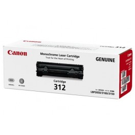 Canon Cartridge 312 Black Toner Cartridge is used for Canon LBP-3050 / LBP-3150 Laser Printers