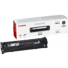 Canon Cartridge 316BK Black Toner Cartridge is used for Canon LBP-5050 / LBP-5050N Color Laser Printers