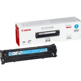 Canon Cartridge 316C Cyan Toner Cartridge is used for Canon LBP-5050 / LBP-5050N Color Laser Printers