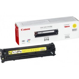 Canon Cartridge 316Y Yellow Toner Cartridge is used for Canon LBP-5050 / LBP-5050N Color Laser Printers