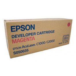 Epson S050035 Magenta Developer Cartridge Laser Toner Cartridge for Epson Aculaser C1000 / C2000 Color Laser Printers
