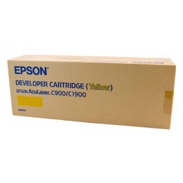 Epson S050155 Yellow Developer Cartridge Laser Toner Cartridge for Epson Aculaser C900 / C1900 Color Laser Printers