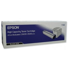 Epson S050229 Black Toner Cartridge for Epson Aculaser C2600N / 2600N Color Laser Printers