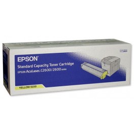 Epson S050230 Yellow Toner Cartridge for Epson Aculaser C2600N / 2600N Color Laser Printers