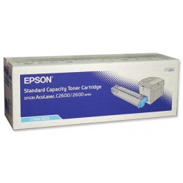 Epson S050232 Cyan Toner Cartridge for Epson Aculaser C2600N / 2600N Color Laser Printers
