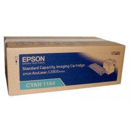 Epson S051164 Cyan Toner Cartridge for Epson Aculaser C2800N / C2800DN Color Laser Printers