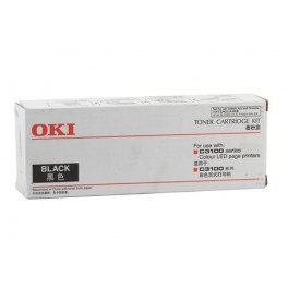 OKI TN-C3100-BK (3K) Black Toner Cartridge for OKI C3100 Color Laser Printers