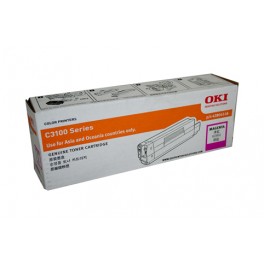 OKI TN-C3100-M (3K) Magenta Toner Cartridge for OKI C3100 Color Laser Printers